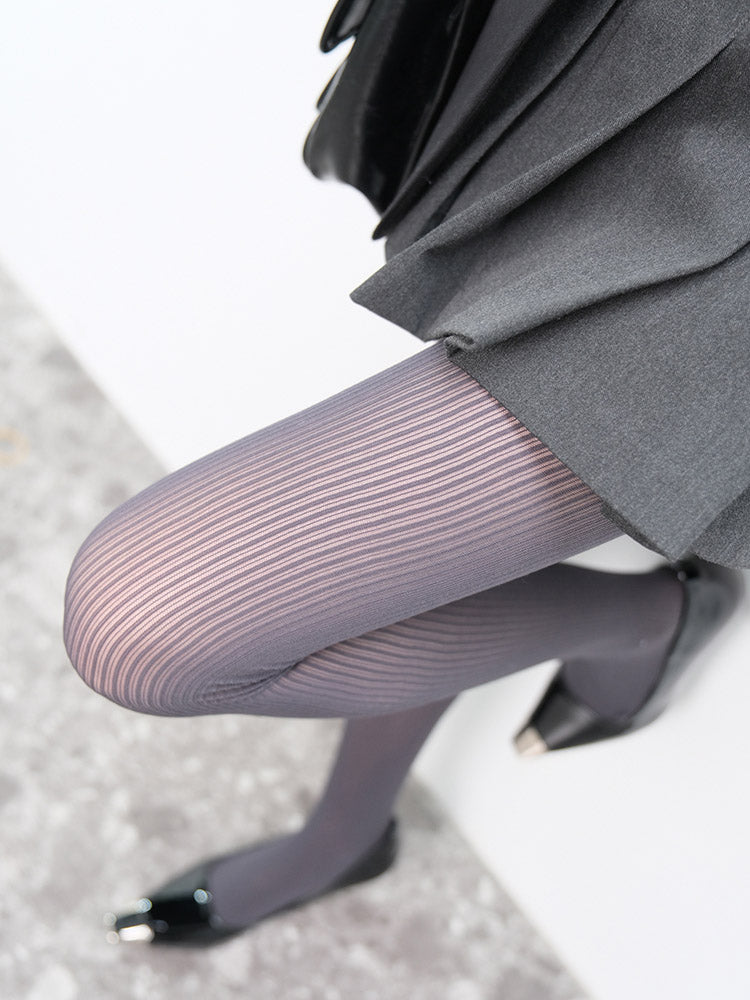 Esme - Spring Knit Ribbed Pantyhose