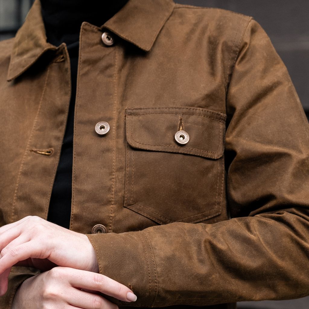 Isabella - Waxed Canvas Field Jacket  Coyote