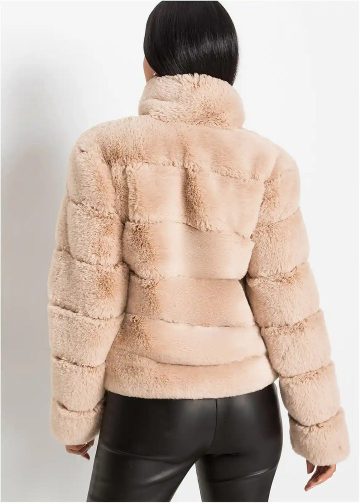 Lucy - Faux Fur Jacket with Zipper