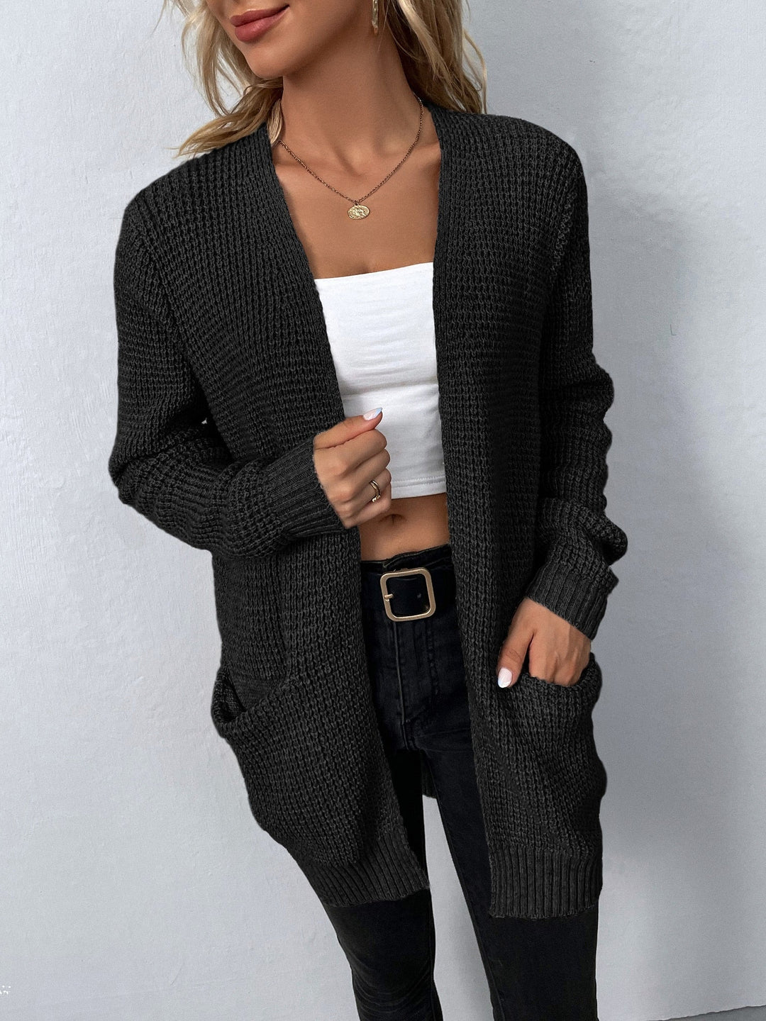 Evelyn - Casual Knit Cardigan with Pockets