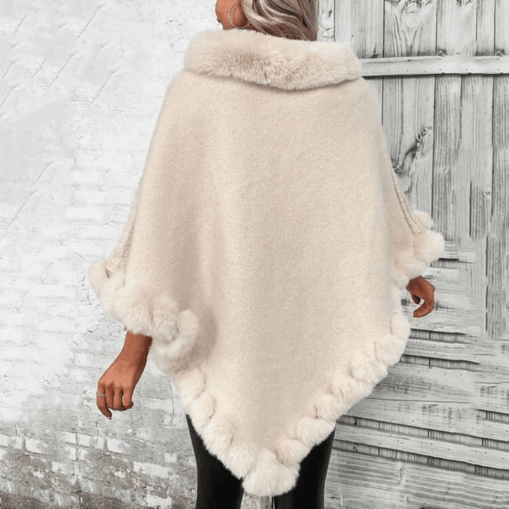 Mia - Soft Weave Poncho Sweater