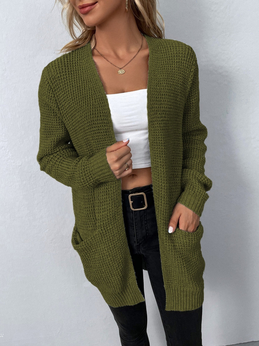 Evelyn - Casual Knit Cardigan with Pockets