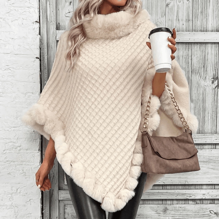 Mia - Soft Weave Poncho Sweater