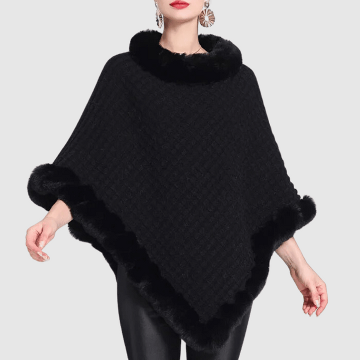 Mia - Soft Weave Poncho Sweater