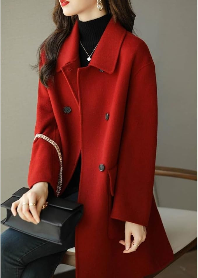 Ruby - Women Elegant Woolen Coat