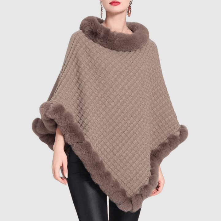 Mia - Soft Weave Poncho Sweater