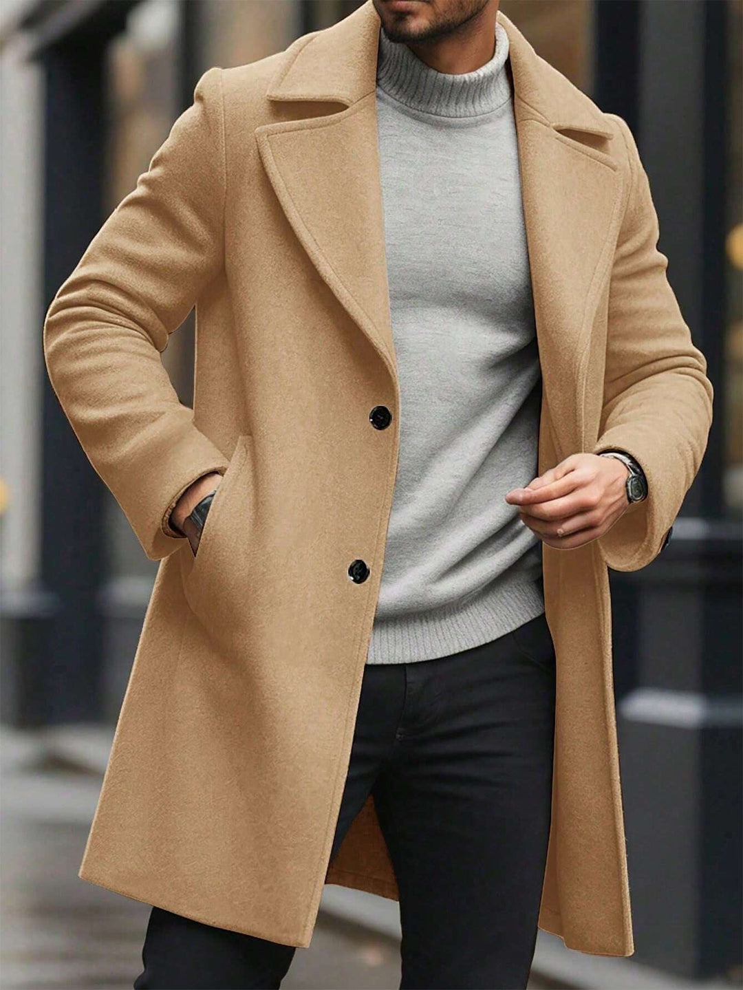 Hugo - Old Money Men's Brown Coat