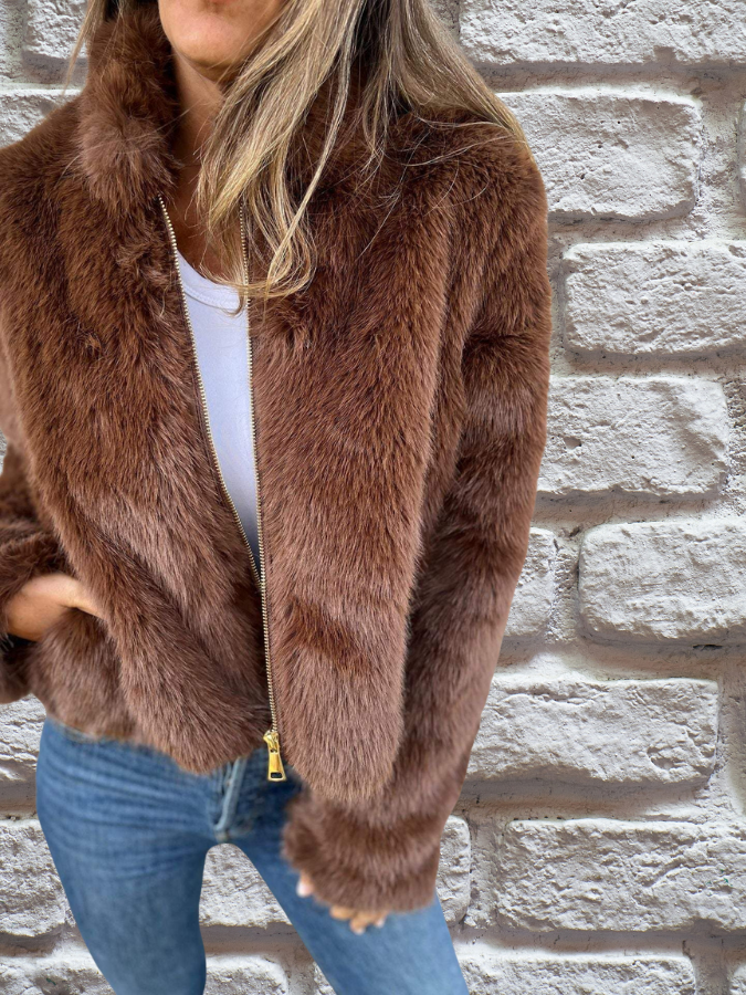 Noemie - Luxury Faux Fur Jacket