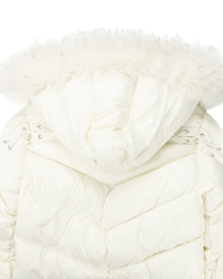 Amelia - White Puffer Jacket