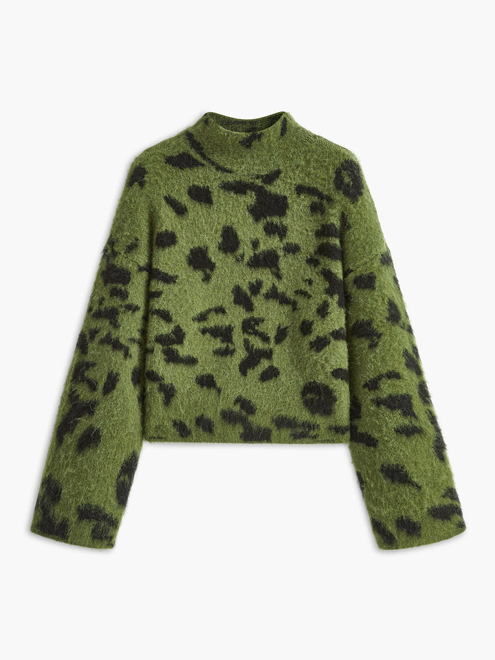 Chloe -  Leopard Blend Fuzzy Sweater