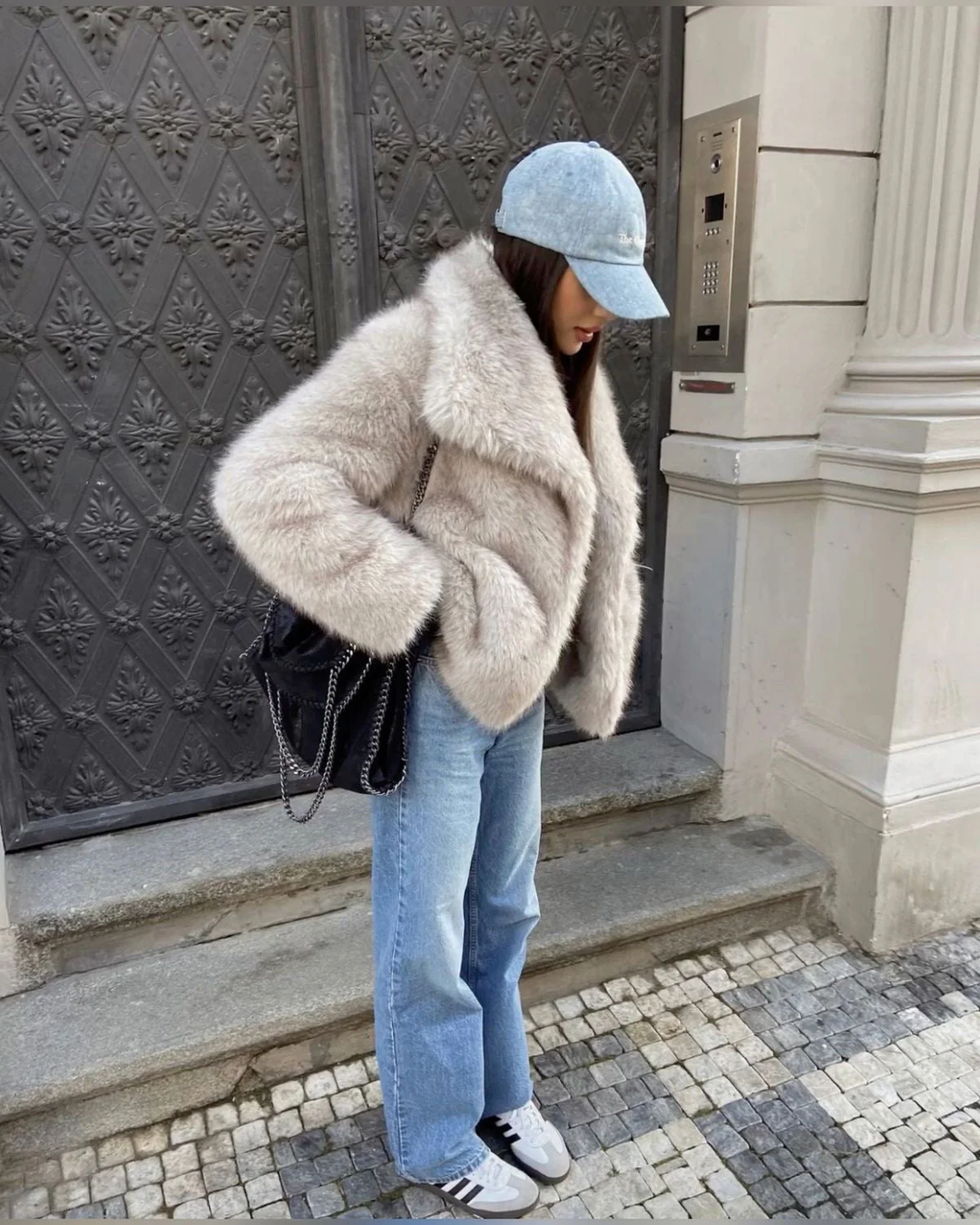 Evelyn - Faux Fur Coat