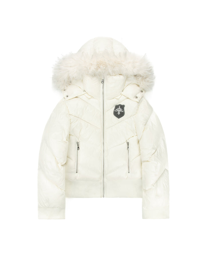 Amelia - White Puffer Jacket