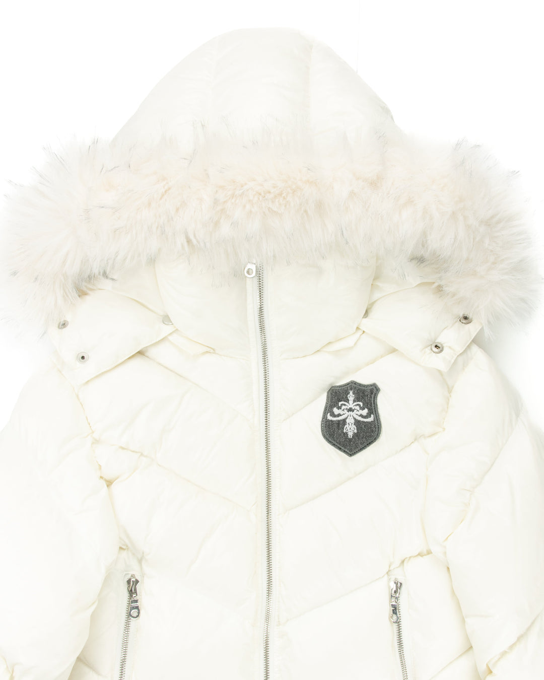 Amelia - White Puffer Jacket