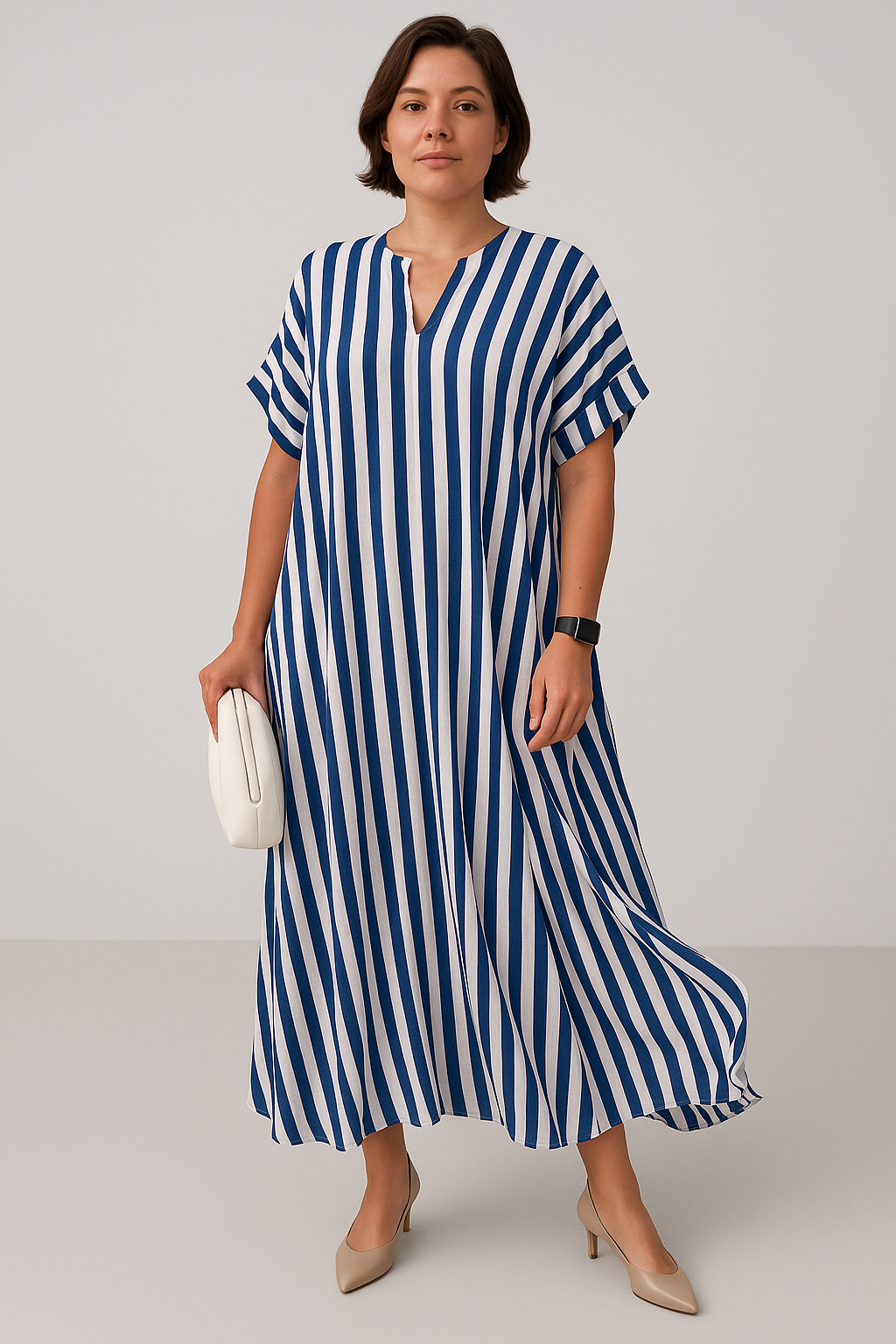 Liora | Striped Shirt Dress