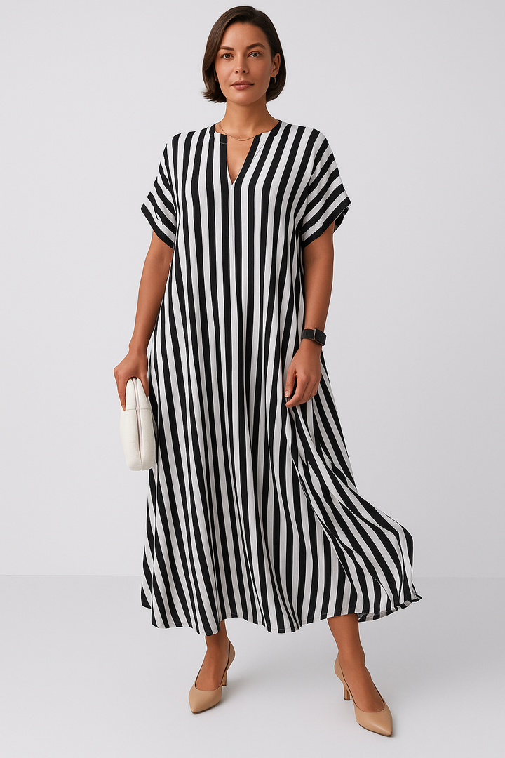 Liora | Striped Shirt Dress