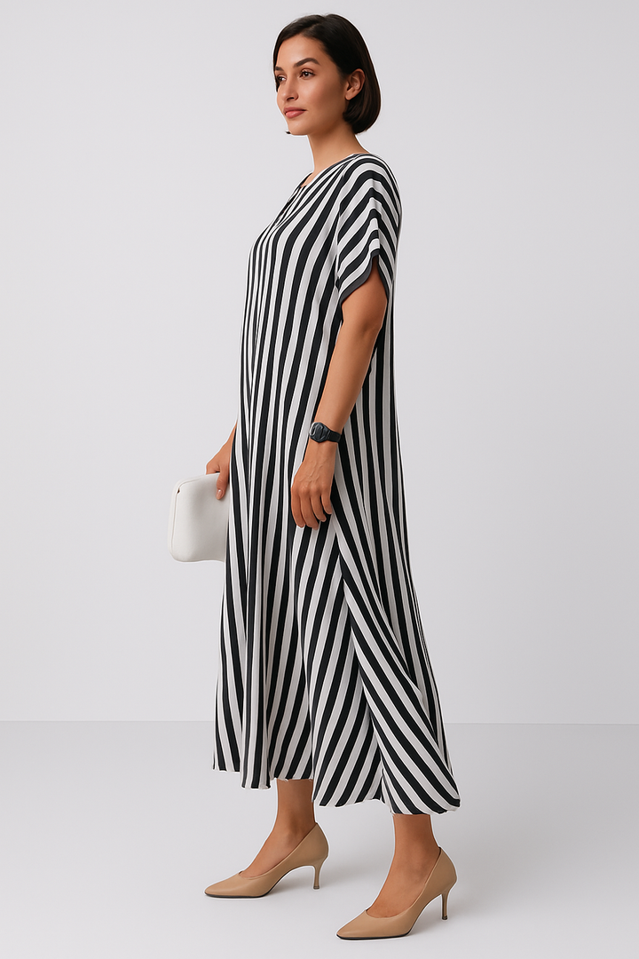 Liora | Striped Shirt Dress