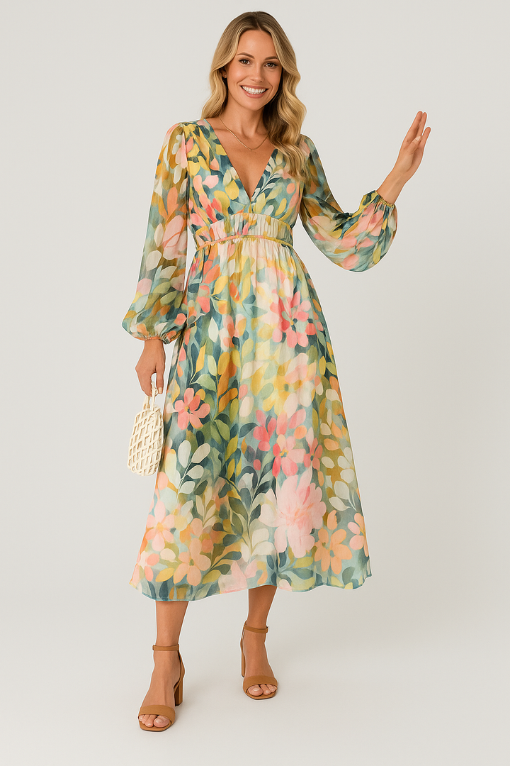 Lot | Elegant Floral Dress