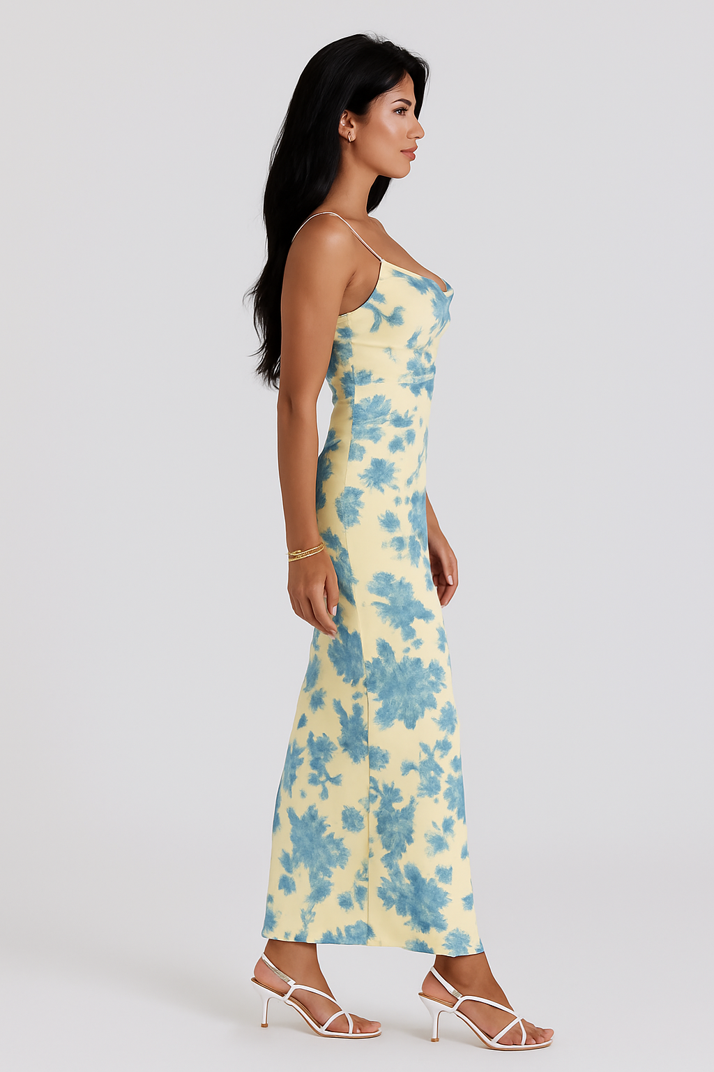 Aisling - Elegant Sleeveless Floral Maxi Dress