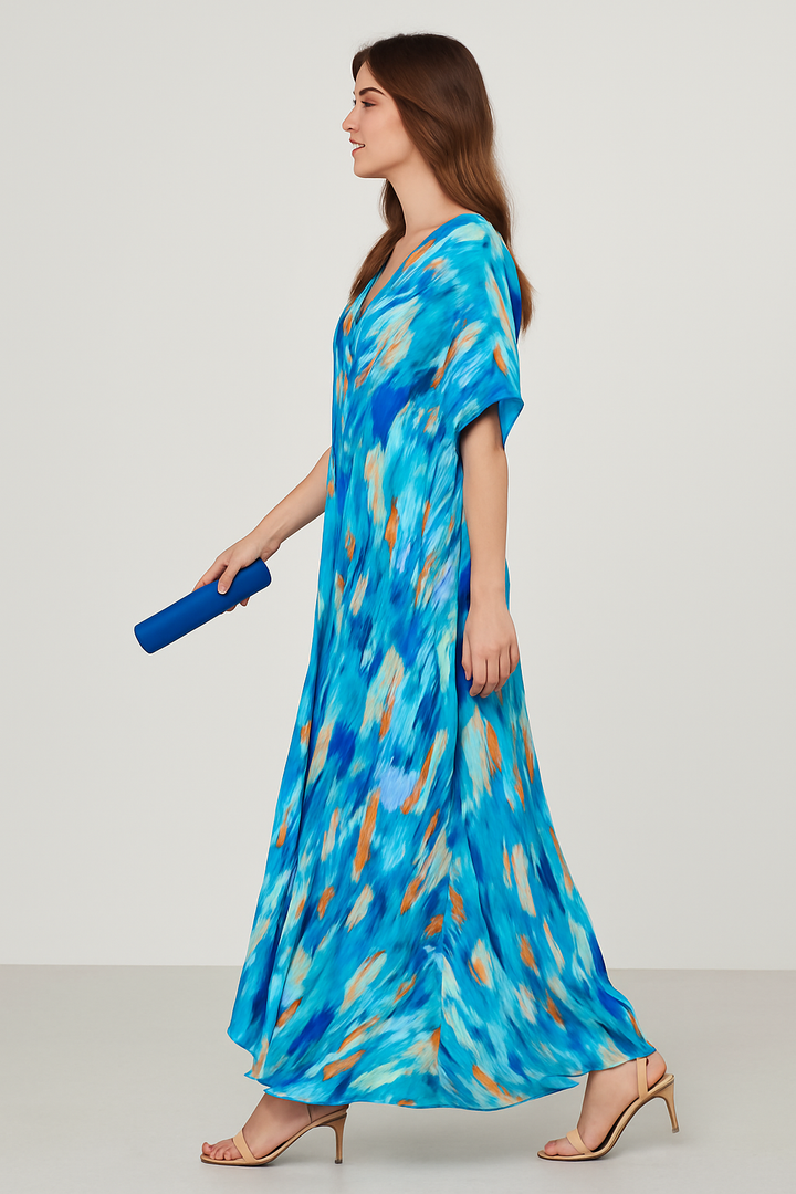 Talia - Split lace V-neck beach dress