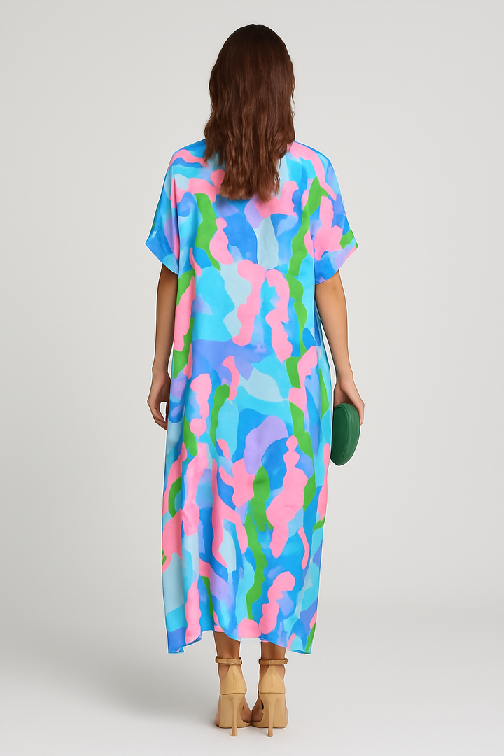 Talia - Split lace V-neck beach dress