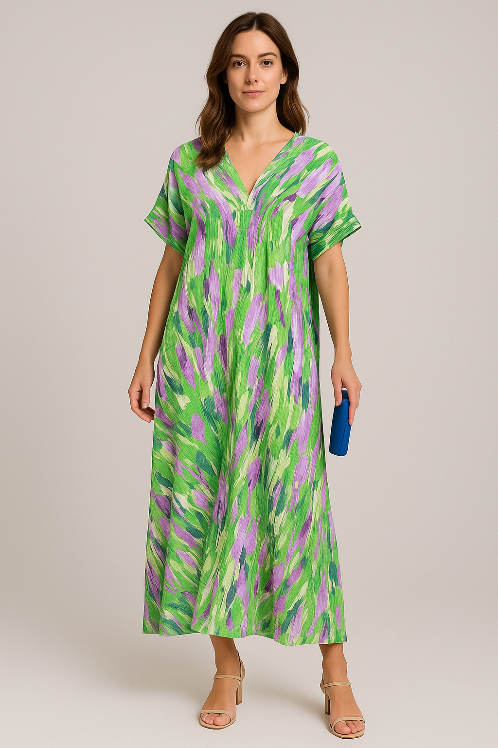 Talia - Split lace V-neck beach dress