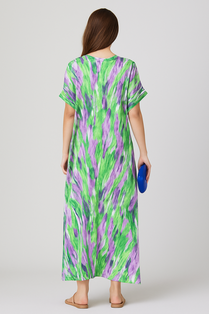 Talia - Split lace V-neck beach dress