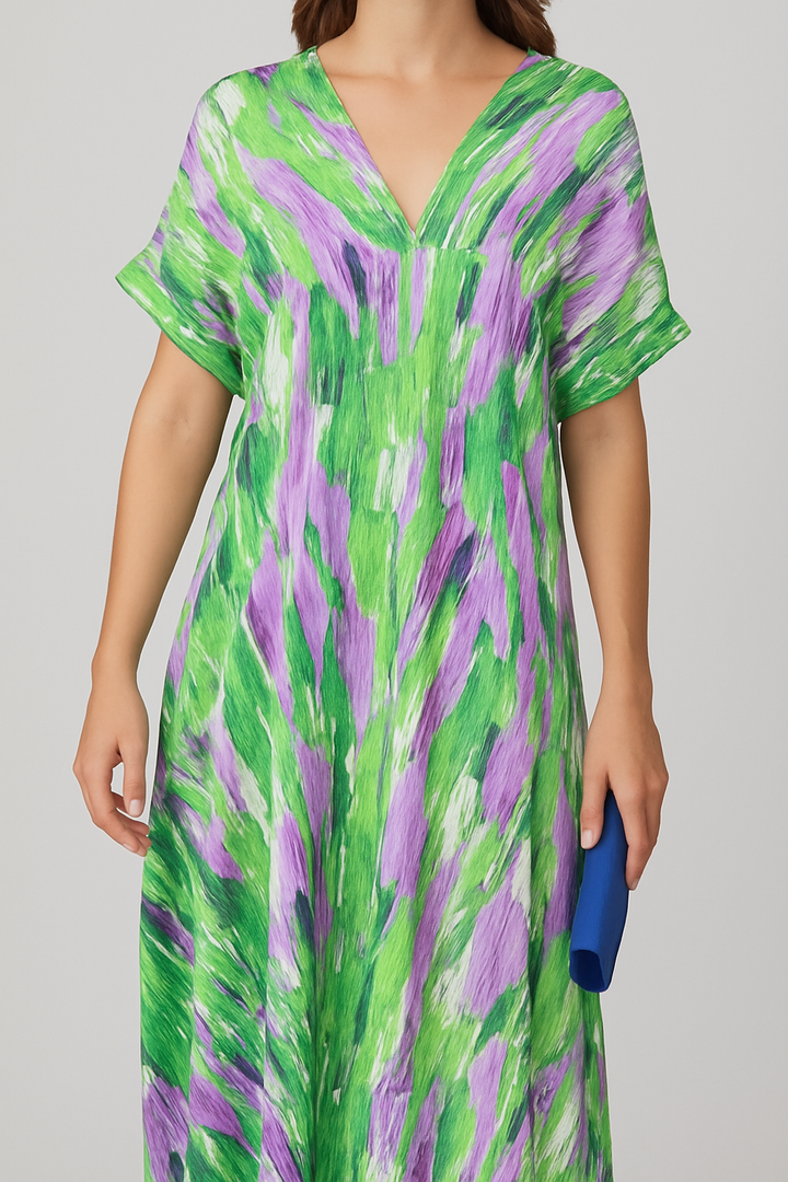 Talia - Split lace V-neck beach dress