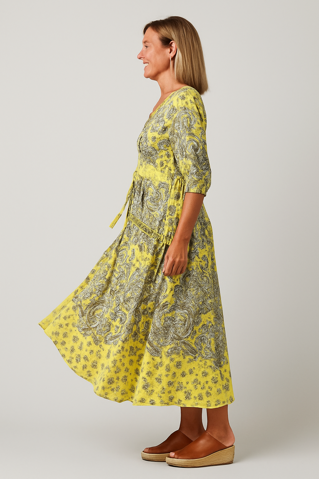 Zoe – Floral V-Neck Maxi Dress