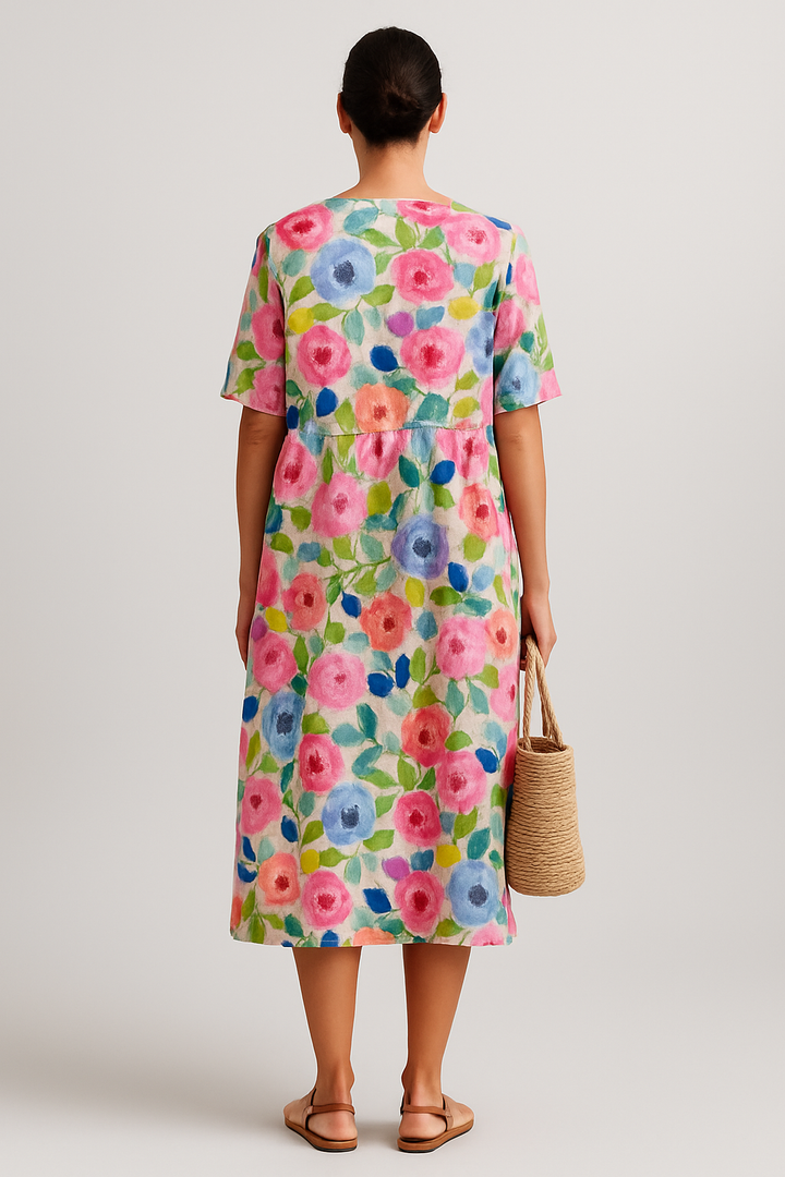 Monique - Vibrant Floral Dress