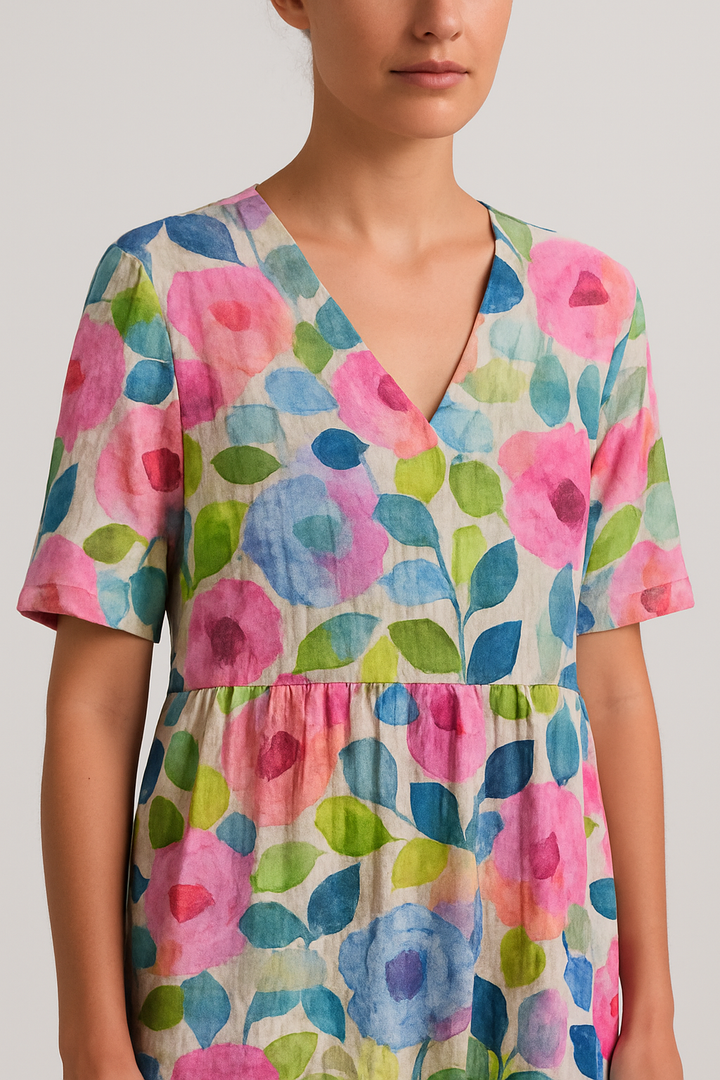 Monique - Vibrant Floral Dress