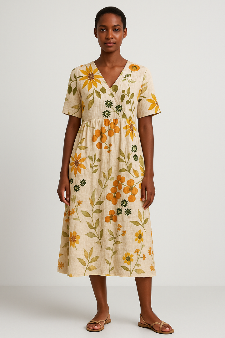 Monique - Vibrant Floral Dress