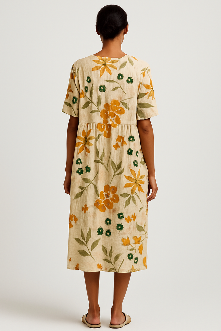 Monique - Vibrant Floral Dress