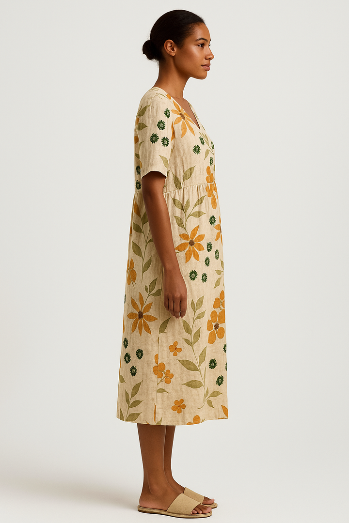 Monique - Vibrant Floral Dress