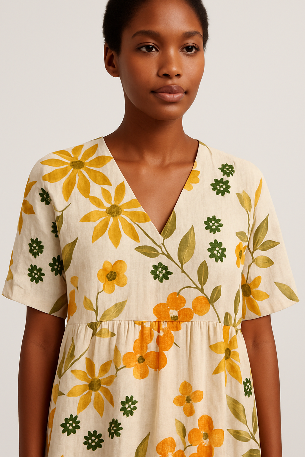 Monique - Vibrant Floral Dress