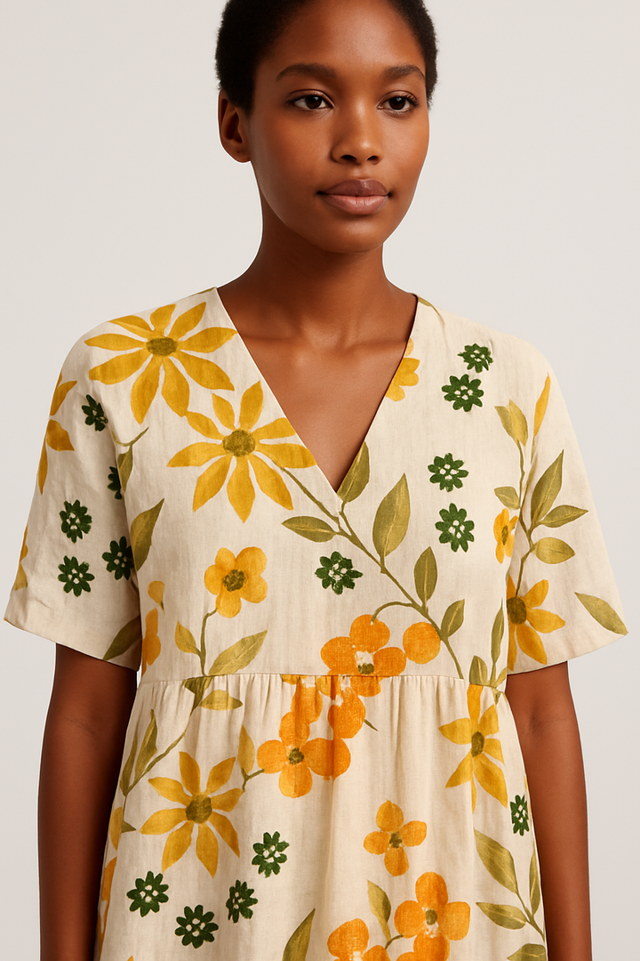 Monique - Vibrant Floral Dress