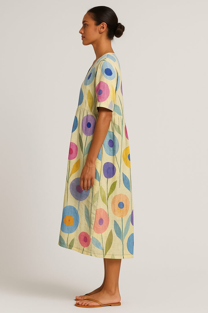 Monique - Vibrant Floral Dress