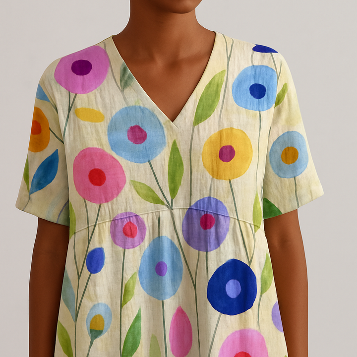 Monique - Vibrant Floral Dress