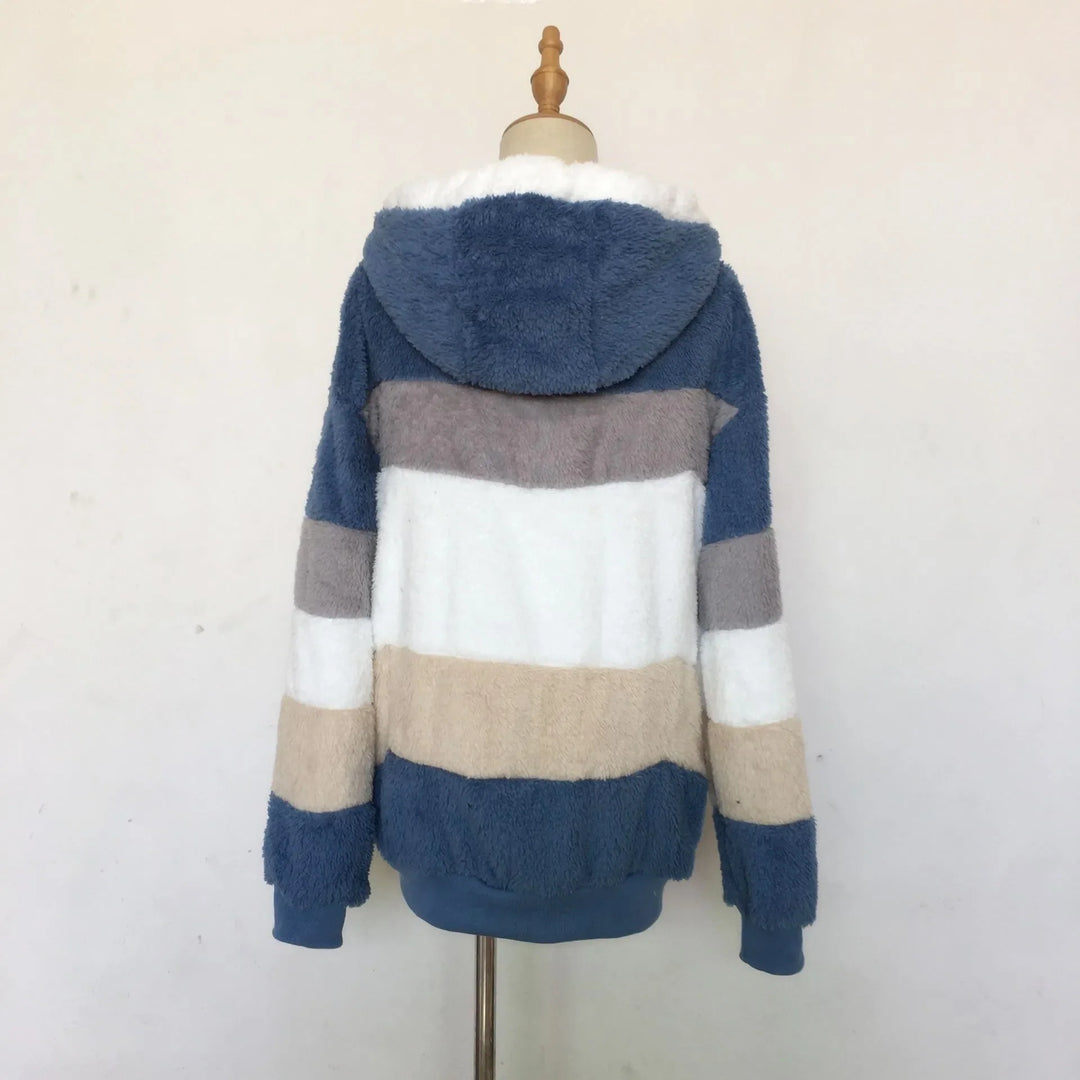 Lily - Oversized Plush Hooded Jacket