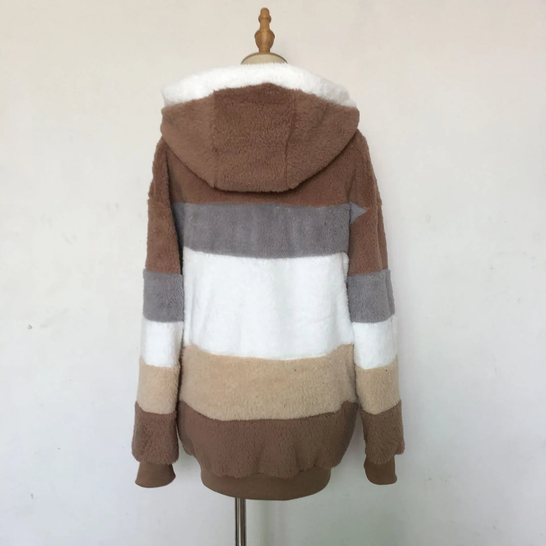 Lily - Oversized Plush Hooded Jacket