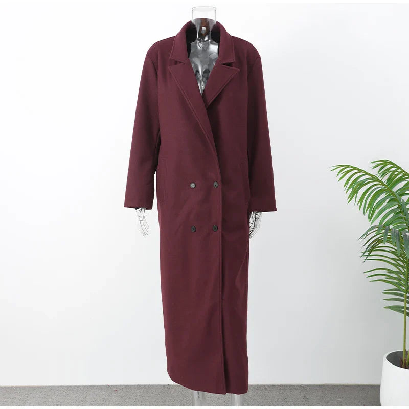 Grace - Elegant Wool Lapel Coat