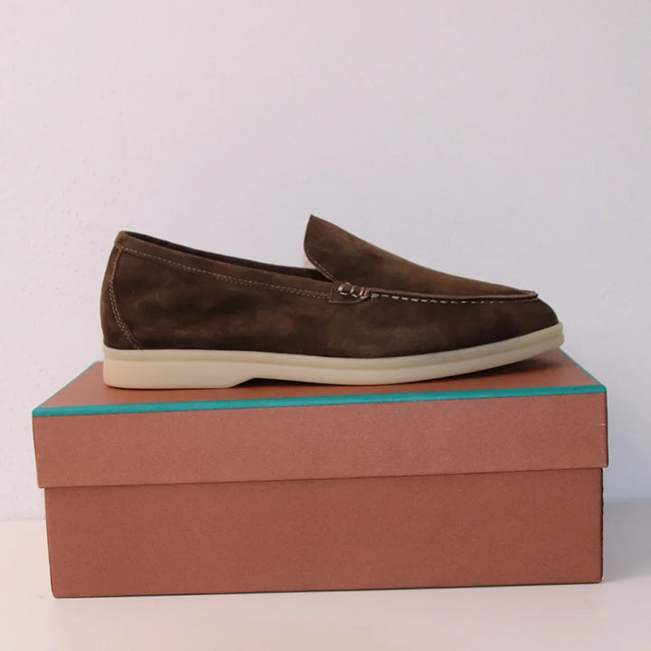 Brian - Classic Chamois Leather Loafers