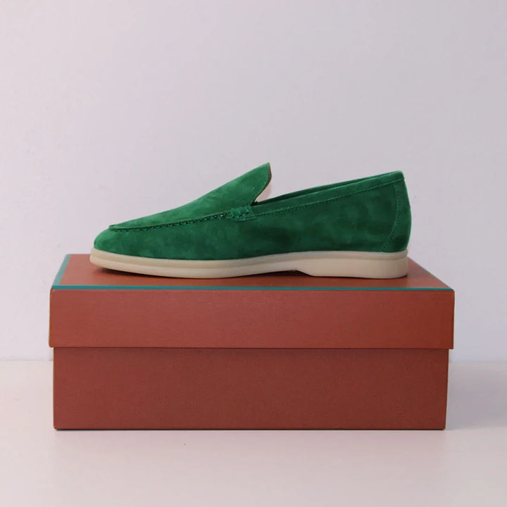 Brian - Classic Chamois Leather Loafers