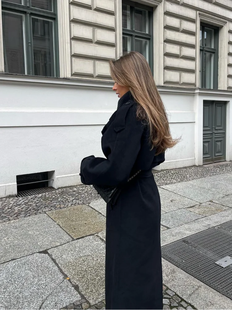 Grace - Elegant Wool Lapel Coat