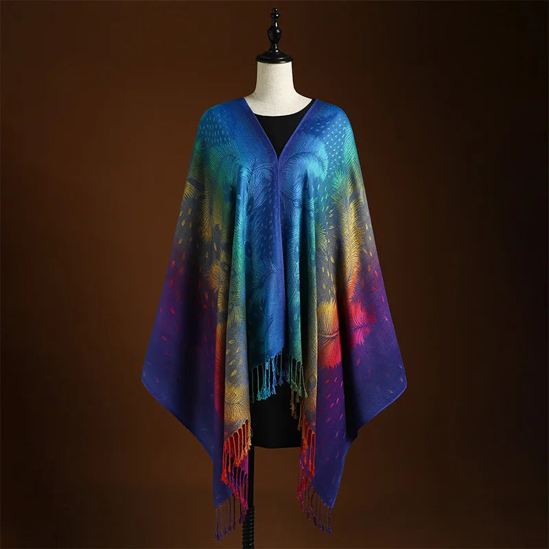 Sophia - Bohemian Paisley Fringe Shawl