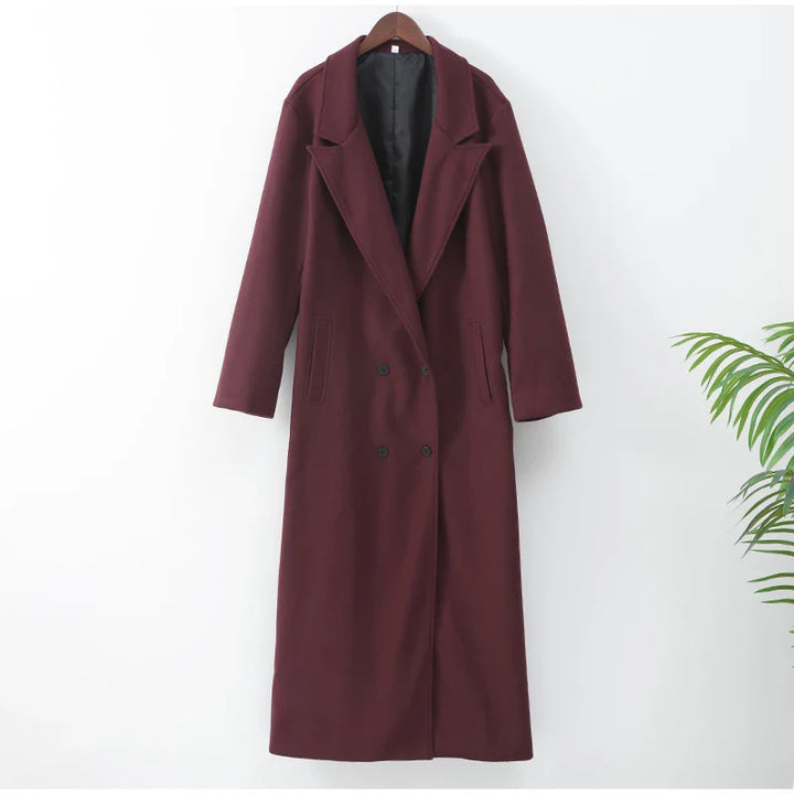 Grace - Elegant Wool Lapel Coat