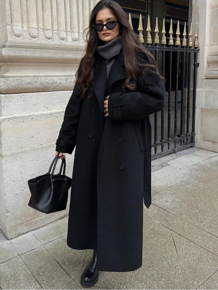 Grace - Elegant Wool Lapel Coat