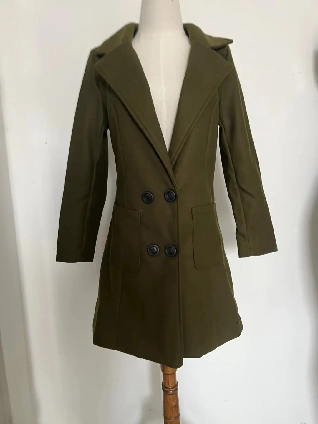 Aria - Double-Breasted Woolen Coat