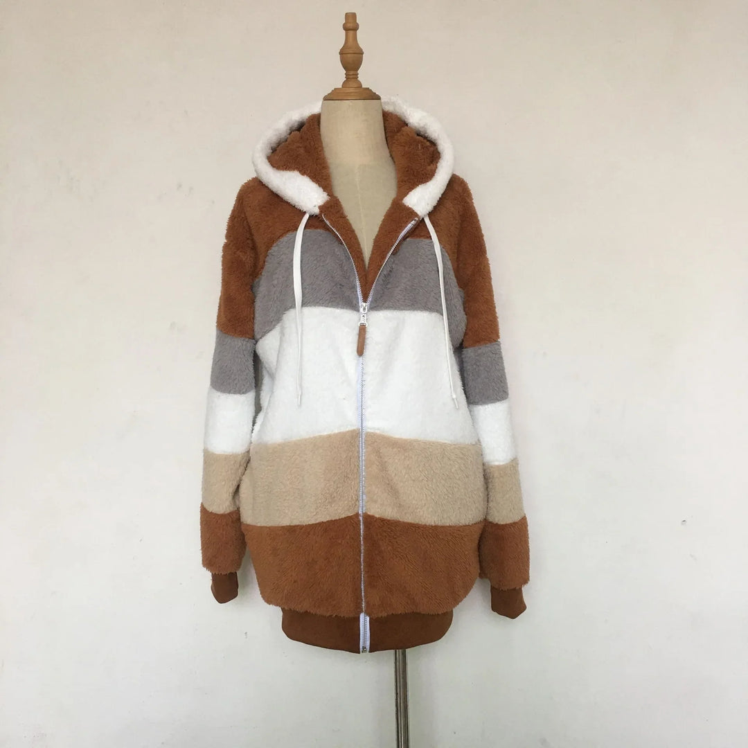 Lily - Oversized Plush Hooded Jacket