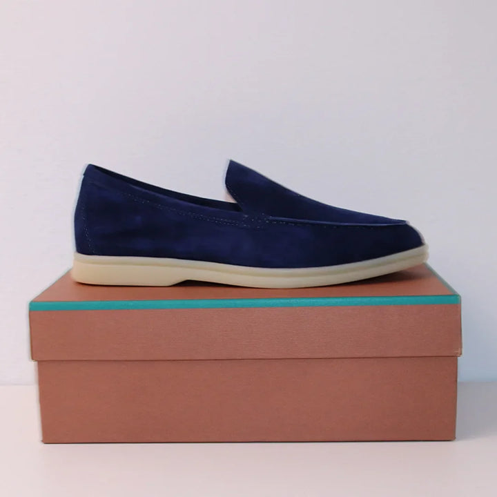 Brian - Classic Chamois Leather Loafers