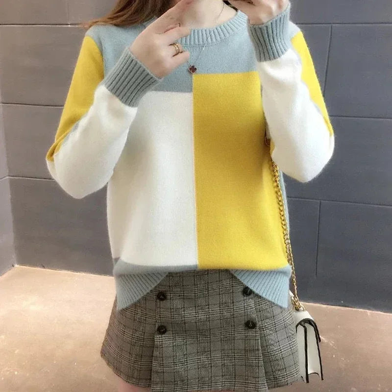 Women's Knitted Ribbed Sweater